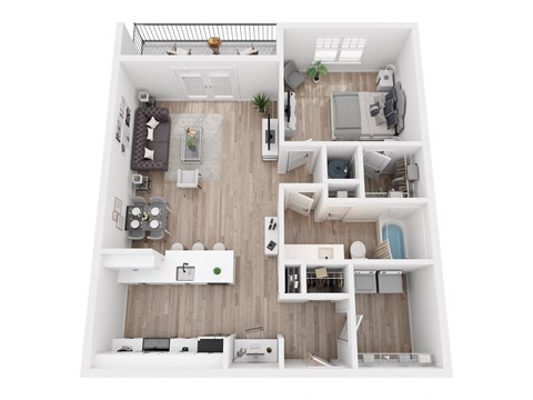 a 3 bedroom floor plan with a bathroom and a living room